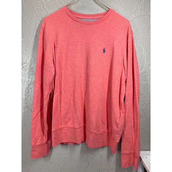 Polo by Ralph Lauren Other - Polo Ralph Lauren Mens Pony Crew Neck Jersey Pullover Pink Sweatshirt Size M